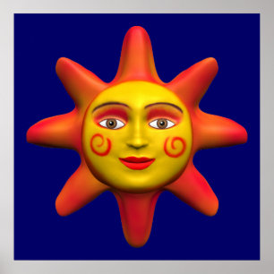 Poster Face solaire