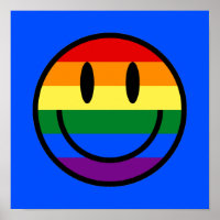 Face souriante arc-en-ciel