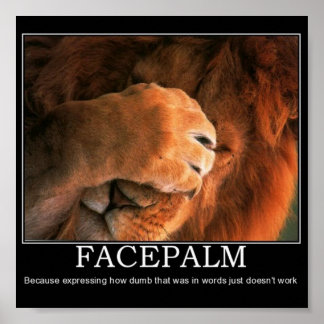 Poster Facepalm