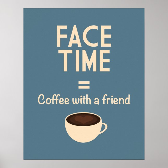 Poster FaceTime = Café avec un ami (Devant)