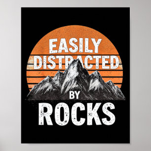 Poster Facilement distrait par les roches géologie de cou