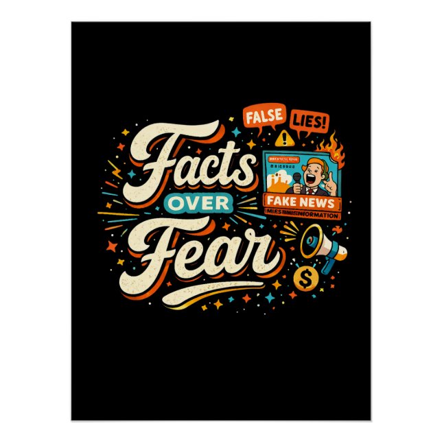 Poster Facts Over Fear (Devant)