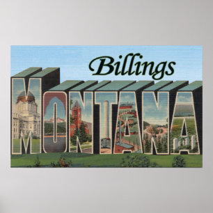Poster Facturations, Montana - grandes scènes de lettre