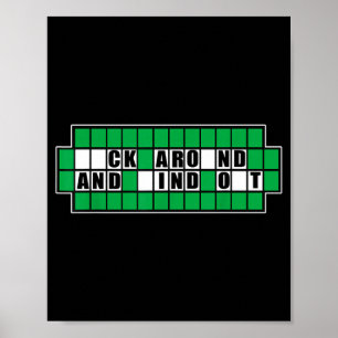 Poster Fafo Résoudre Puzzle Autour Trouver Illustration
