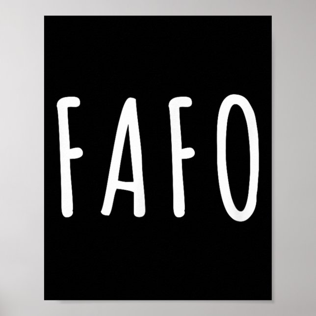 Poster Fafo Trump, Donald Trump Fafo (Devant)