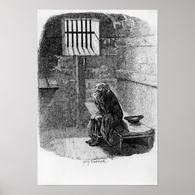 Poster Fagin dans la cellule condamnée (Devant)