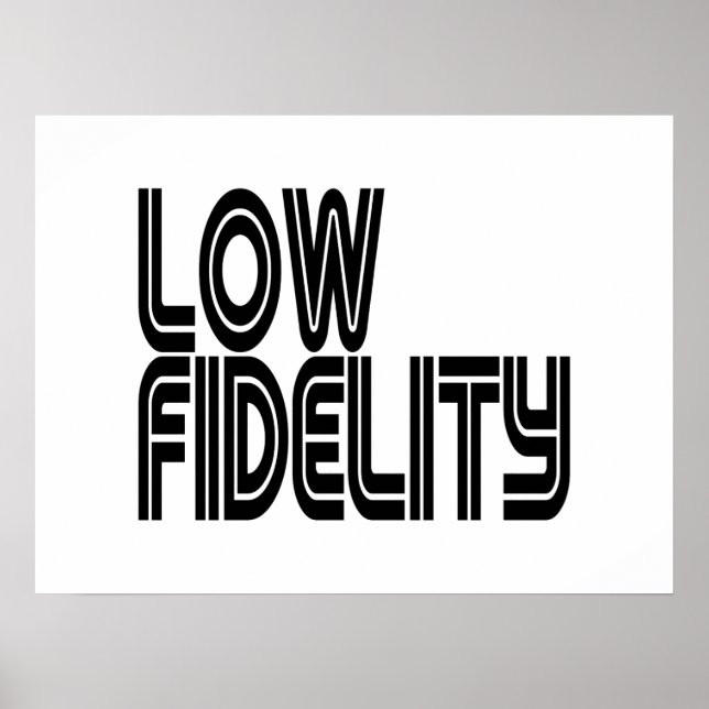 Poster Faible fidélité (Devant)