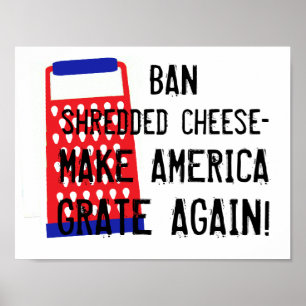 Poster Faire à l'Amérique râper à nouveau fromage Trump h