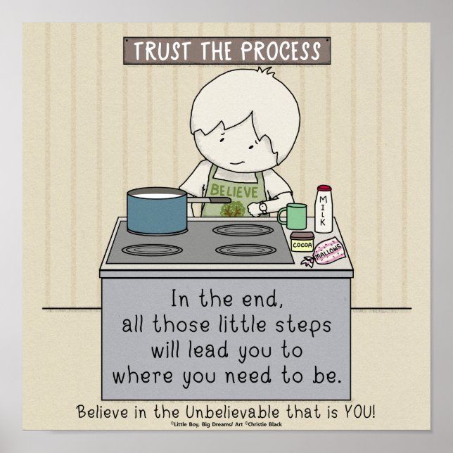 Poster Faire confiance au processus (Devant)