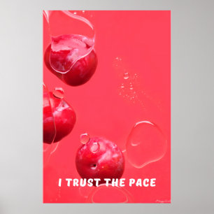 Poster Faire Confiance au Rythme : Œuvre d'Art Murale Zen