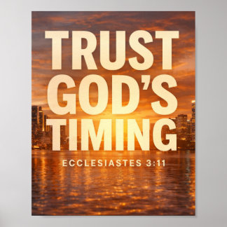 Poster Faire Confiance au Timing de Dieu – Ecclésiaste 3: