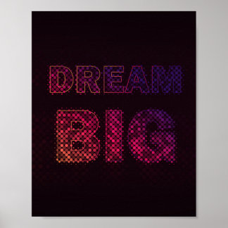 Poster Faire de grands rêves – Citation motivationnelle i