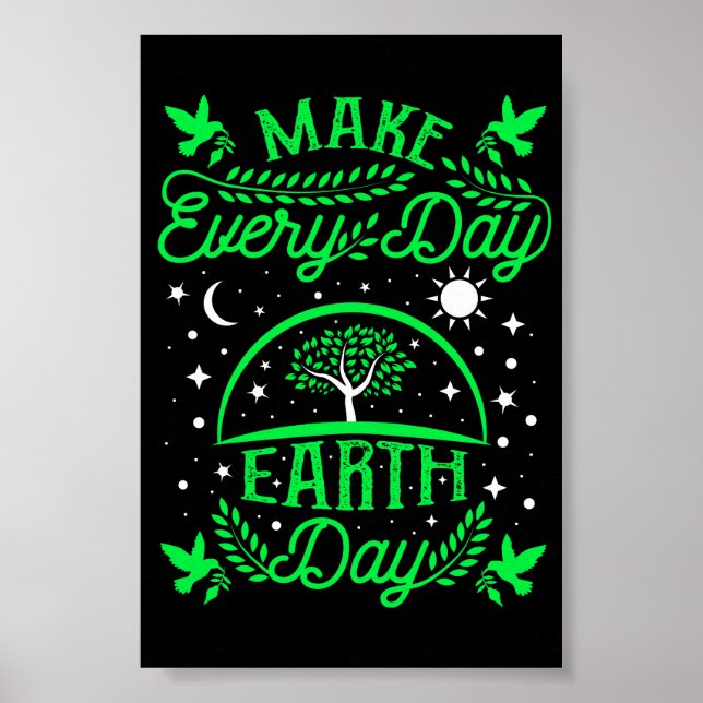 Poster Faire du Jour des terres quotidien (Devant)