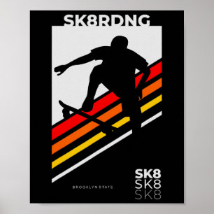 Poster Faire du skate ou mourir