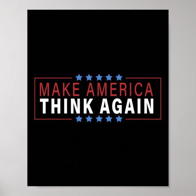 Poster Faire Réfléchir Aux Manifestations Aux États-Unis  (Devant)