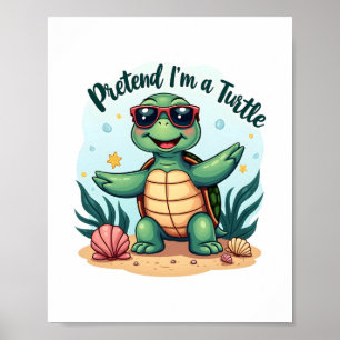 Poster Faire semblant d'être une fête d'Halloween de tort