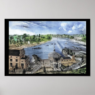 Poster Fairmount Water Works Philadelphia PA Imprimer