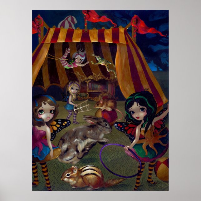 Poster Fairy Circus ART IMPRIMER imaginaire féeries carna (Devant)