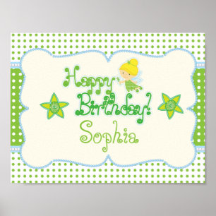 Poster Fairy, Custom Birday Party