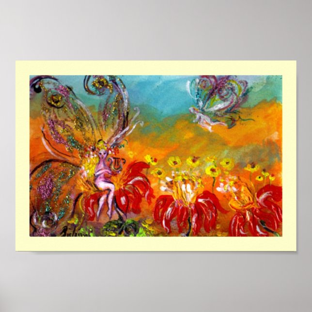 POSTER FAIRY DES FLEURS ROUGES (Devant)