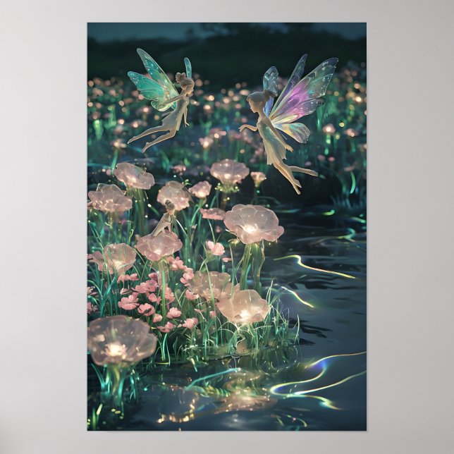 Poster Fairy Dreamscape Wall Art Enchanted Fées (Devant)