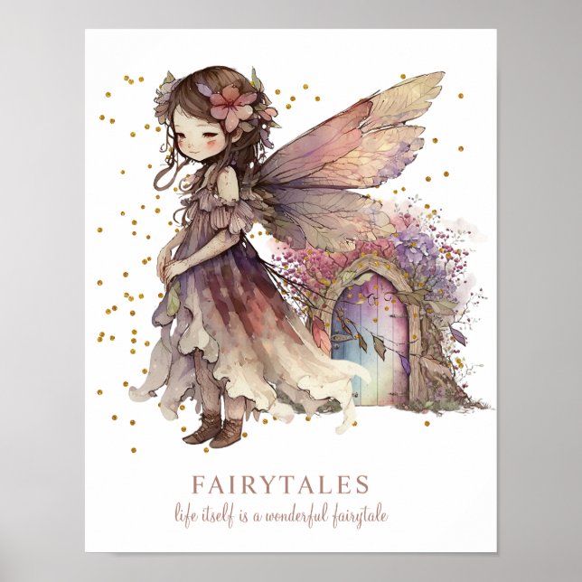 Poster Fairy Fairytales Dit Girl's Room (Devant)