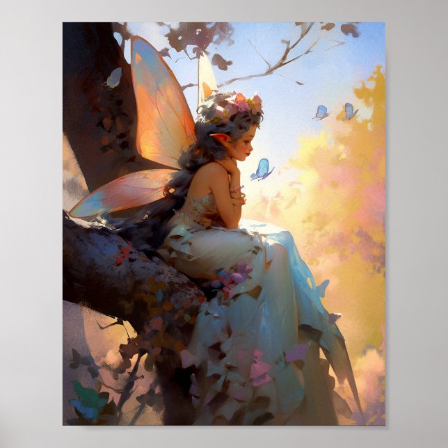 Poster Fairy Girl'Imaginaire Art (Devant)