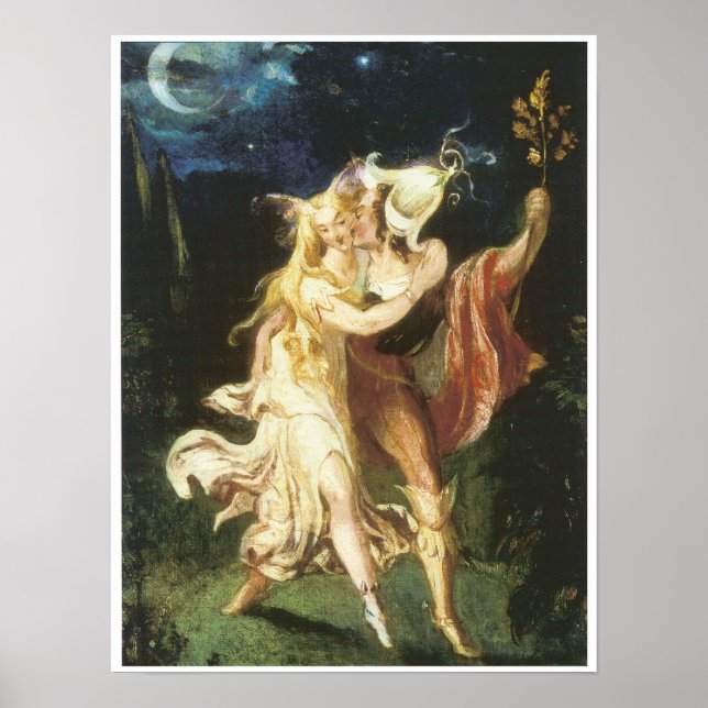 Poster Fairy Lovers, c. 1840 (Devant)