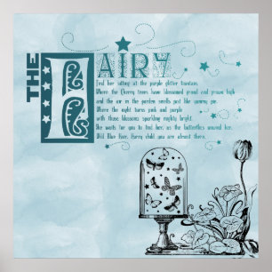 Poster Fairy Poem Garden
