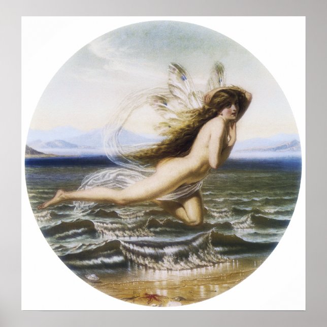 Poster Fairy Print par Joseph Noel Paton (Devant)
