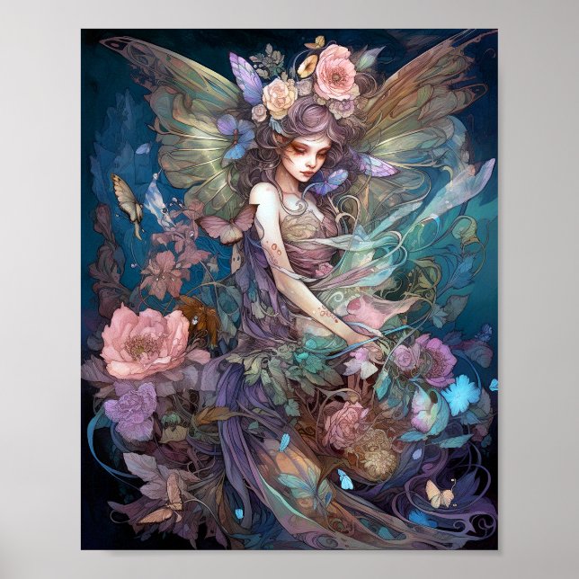 Poster Fairy Woman Imaginaire Art (Devant)