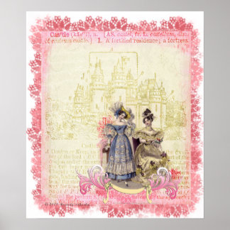 Poster Fairytale Castle Whimsical & Elegant Print
