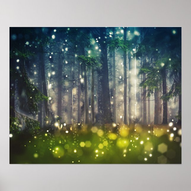 Poster Fairytale Forest Tree Nature Paysage Art (Devant)