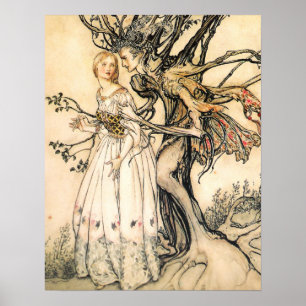 Poster Fairytale Princess et Tree Elf
