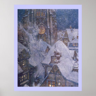 Poster Fairytale Snow Queen by Edmund Dulac Print