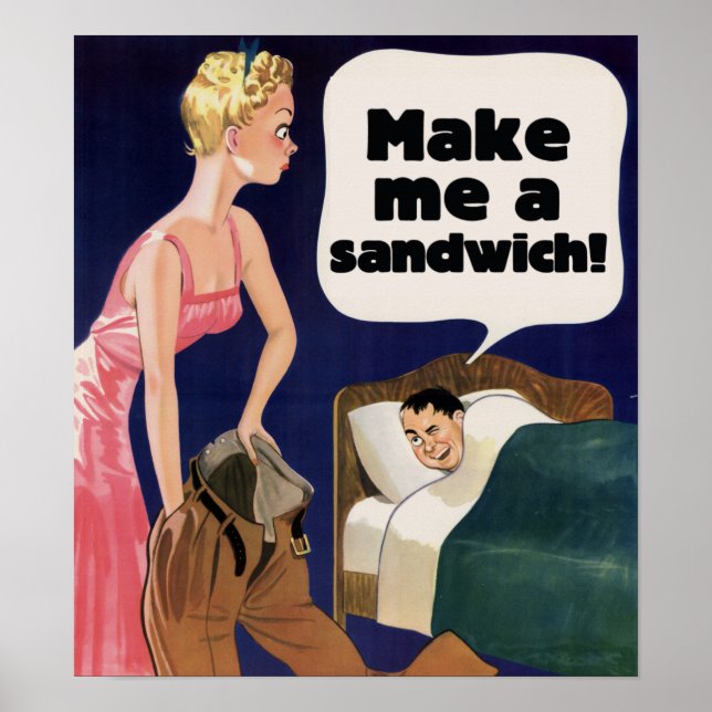 Poster Fais-moi un sandwich (Devant)