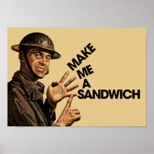 Poster Fais-moi un sandwich