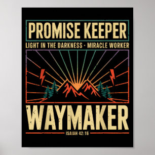 Poster Faiseur de chemin Gardien de promesse Ouvrier de m
