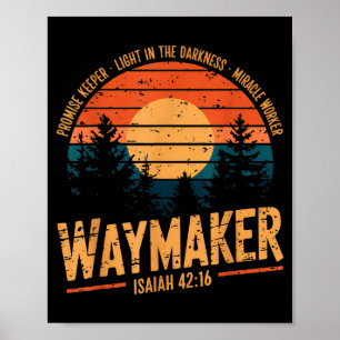 Poster Faiseur de chemin Gardien de promesse Ouvrier de m