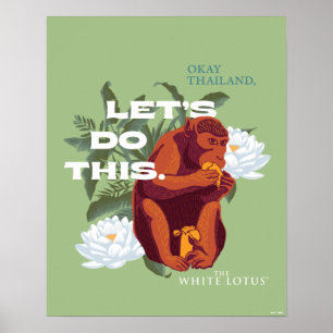 Poster "Faisons ça" Singe - Le Lotus Blanc