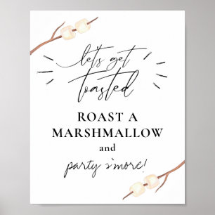 Poster Faisons griller une guimauve S'more