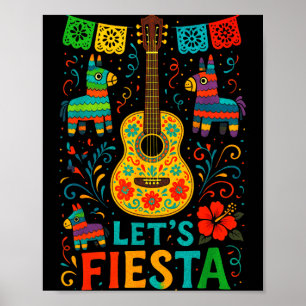 Poster Faisons la fête - fête mexicaine cinco de mayo