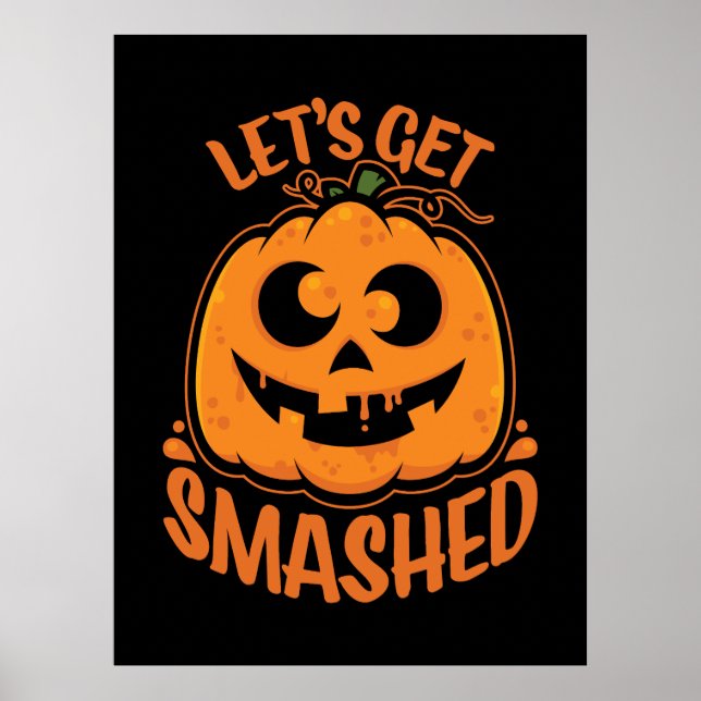 Poster Faisons tomber Tipsy Halloween Jack-O’-Lantern (Devant)