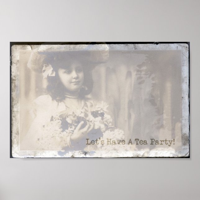 Poster Faisons une fête de thé (Devant)