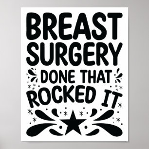 Poster Fait - Cancer du sein Survivant Chirurgie mammaire