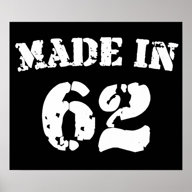 Poster Fait En 1962 (Devant)