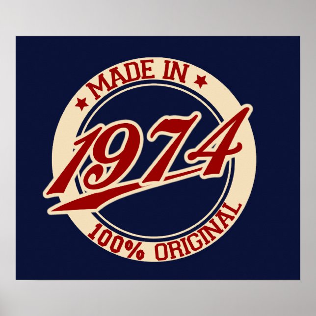 Poster Fait En 1974 (Devant)