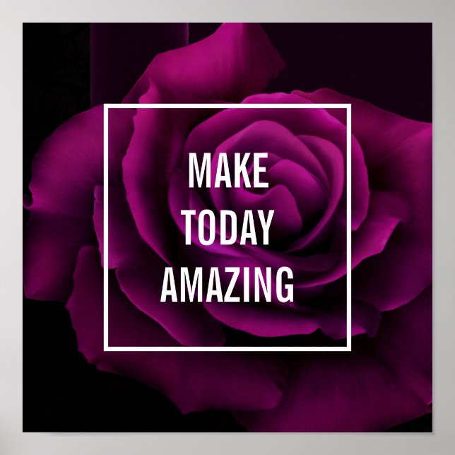 Poster Faites aujourd'hui Extraordinaire Purple Rose Insp (Devant)