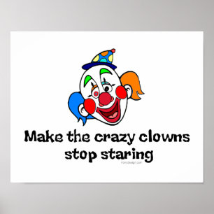 Poster Faites cesser les clowns fous