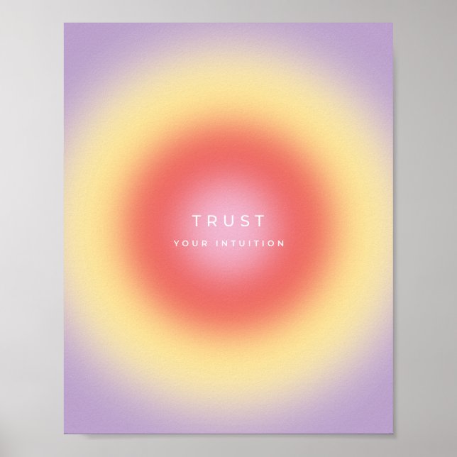 Poster Faites confiance à votre intuition (Devant)